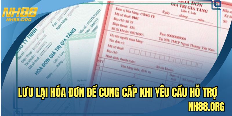Hãy giữ lại hóa đơn chuyển khoản phòng tránh vấn đề phát sinh
